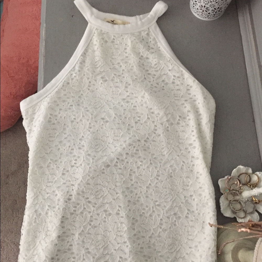 White lacey tank top